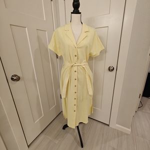 FRNCH cotton yellow dress. NWT